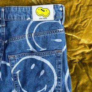 H&M Blue Denim with White Smiley Design size 6